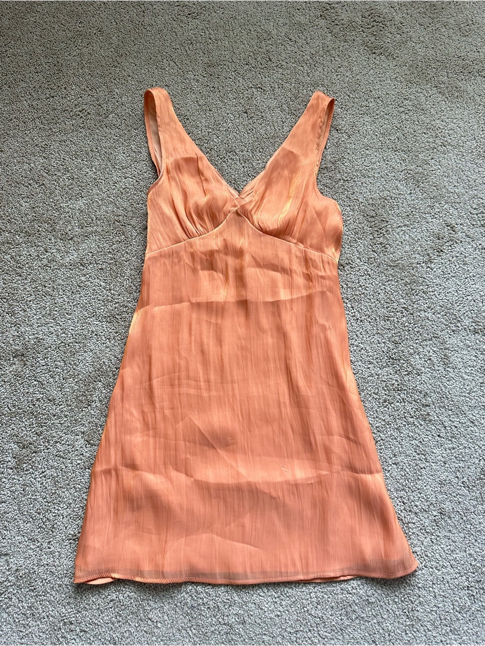 SHEIN Peach Mini Slip Dress
